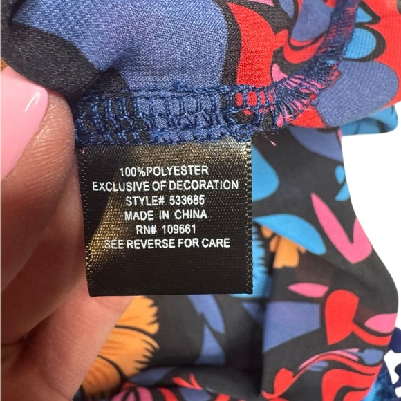 Colleen Lopez Floral Kimono 2X/3X Boho Pom Pom Trim Sheer Cover Up L3 - Picture 6 of 8